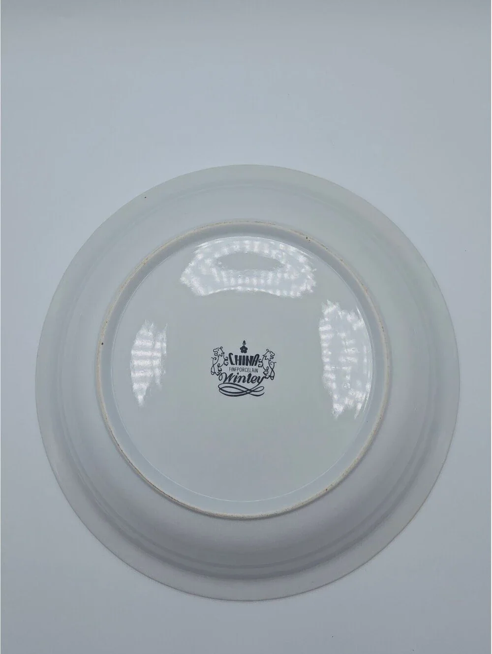 Vintage Winley Fine Porcelain China Apple Pie Recipe Pie Dish
